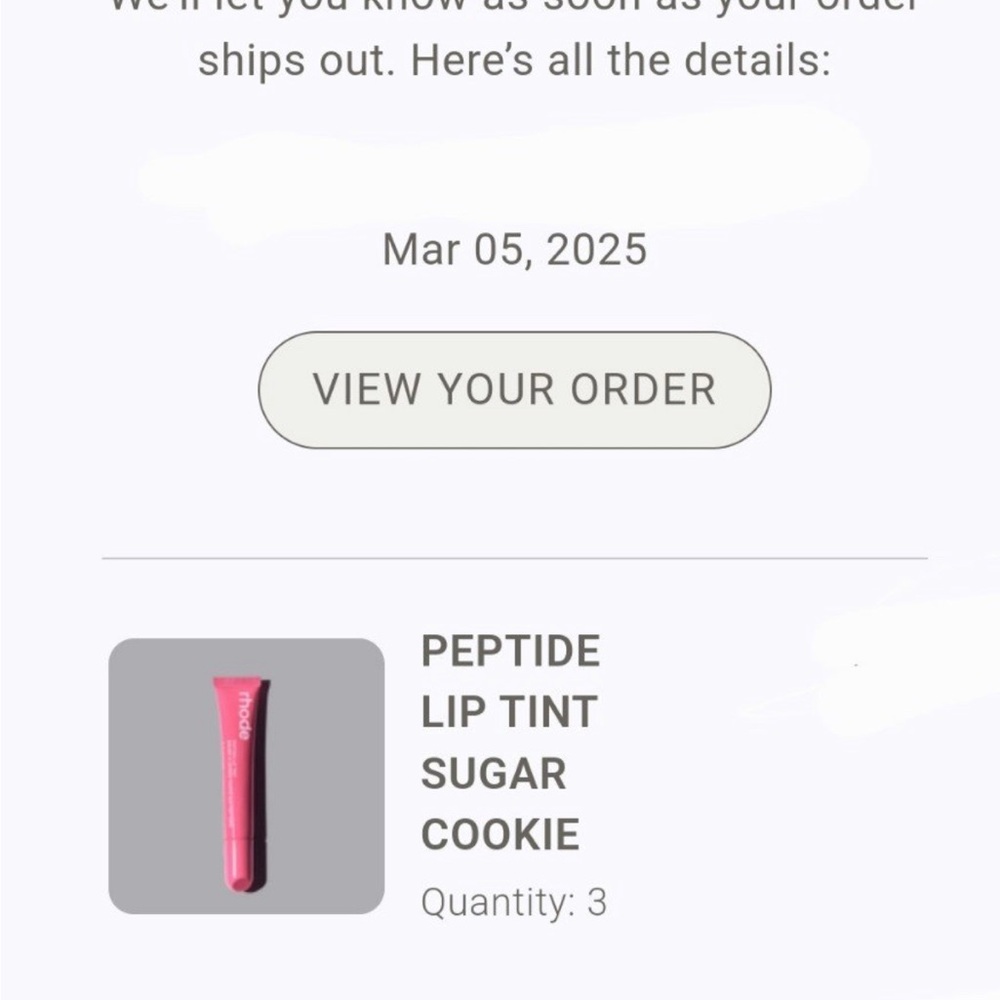 Limited edition rhode sugar cookie lip treatment